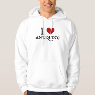 I Liebe (Herz) Antiquitäten Hoodie