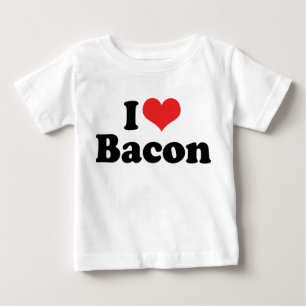 I Liebe Herz Bacon - Bacon Lover Baby T-shirt