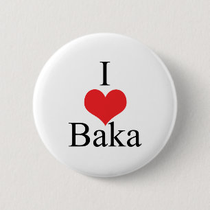 I Liebe (Herz) Baka Button