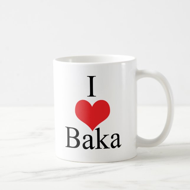 I Liebe (Herz) Baka Tasse (Rechts)