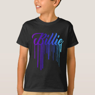 I Liebe Herz Billie Vorname Personalisiert Groovy T-Shirt