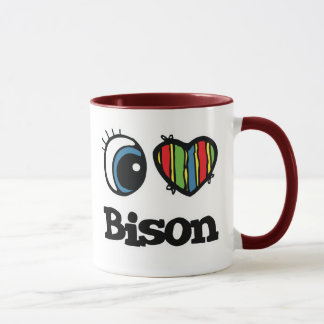 I Liebe (Herz) Bison Tasse