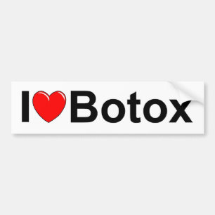 I Liebe (Herz) Botox Autoaufkleber
