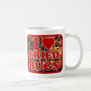 I Liebe (Herz): Bugs / essbare Insekten Kaffeetasse