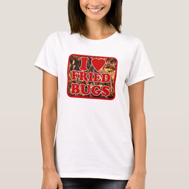 I Liebe (Herz): Bugs / essbare Insekten T-Shirt (Vorderseite)