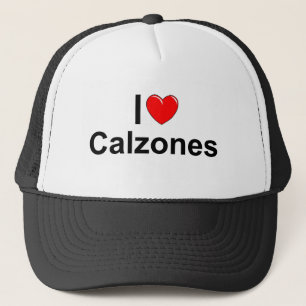 I Liebe (Herz) Calzones Truckerkappe