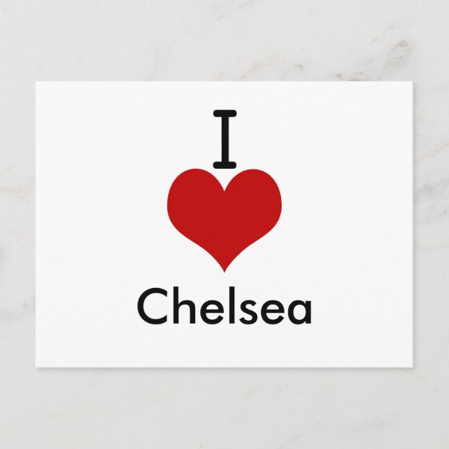 I Liebe (Herz) Chelsea Postkarte (Vorderseite)