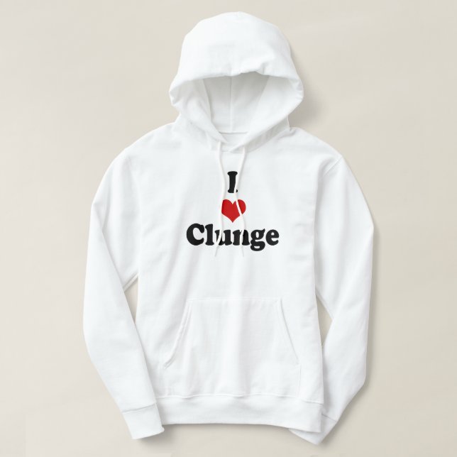 I LIEBE {HERZ} CLUNGE HOODIE (Design vorne)