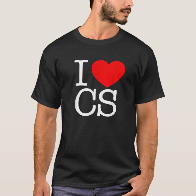 I Liebe Herz CS T Shirt (Vorderseite)