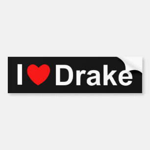 I Liebe (Herz) Drake Autoaufkleber