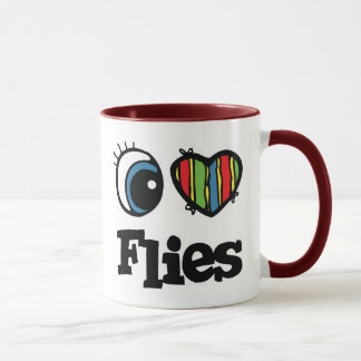 I Liebe (Herz) Fliegen Tasse
