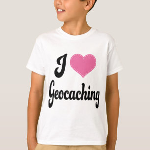 I Liebe (Herz) Geocaching T-Shirt