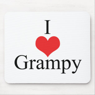 I Liebe (Herz) Grampy Mousepad