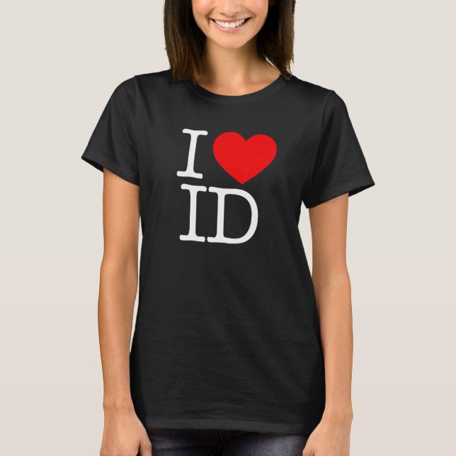 I Liebe (Herz) ID T-Shirt (Vorderseite)