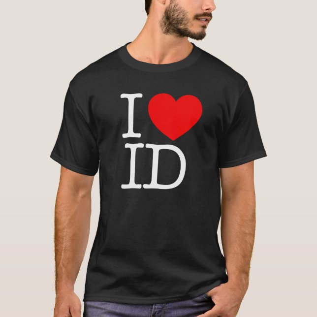 I Liebe (Herz) ID T-Shirt (Vorderseite)