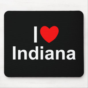 I Liebe (Herz) Indiana Mousepad