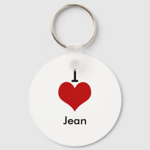 I Liebe (Herz) Jean Schlüsselanhänger