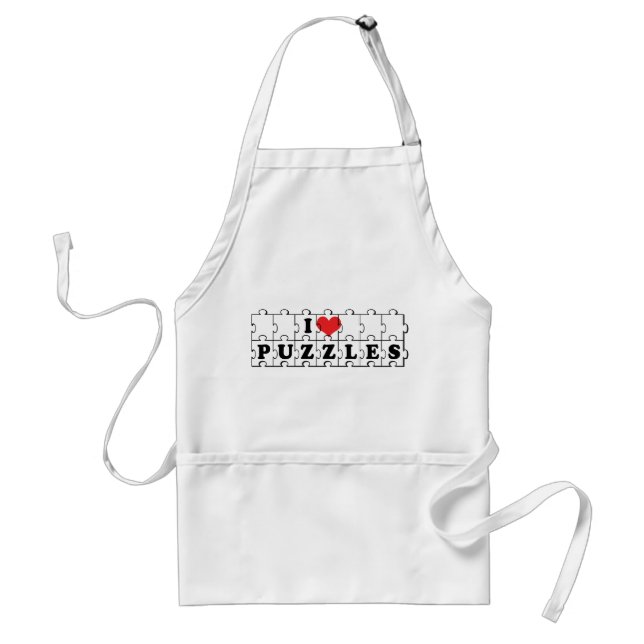 I Liebe Herz Jigsaw Puzzles - Puzzle Lover Schürze (Vorne)