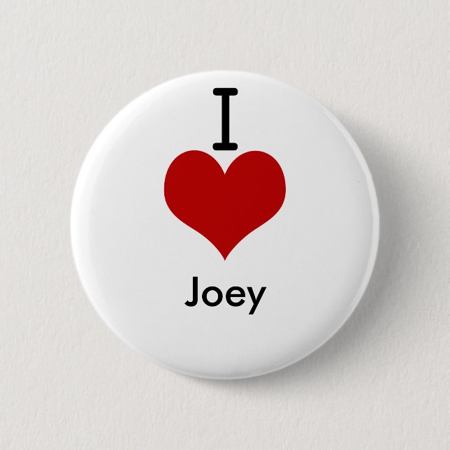 I Liebe (Herz) Joey Button (Vorderseite)