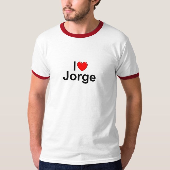 I Liebe (Herz) Jorge T-Shirt (Vorderseite)