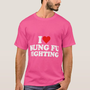I Liebe Herz Kung Fu Kämpfe T-Shirt