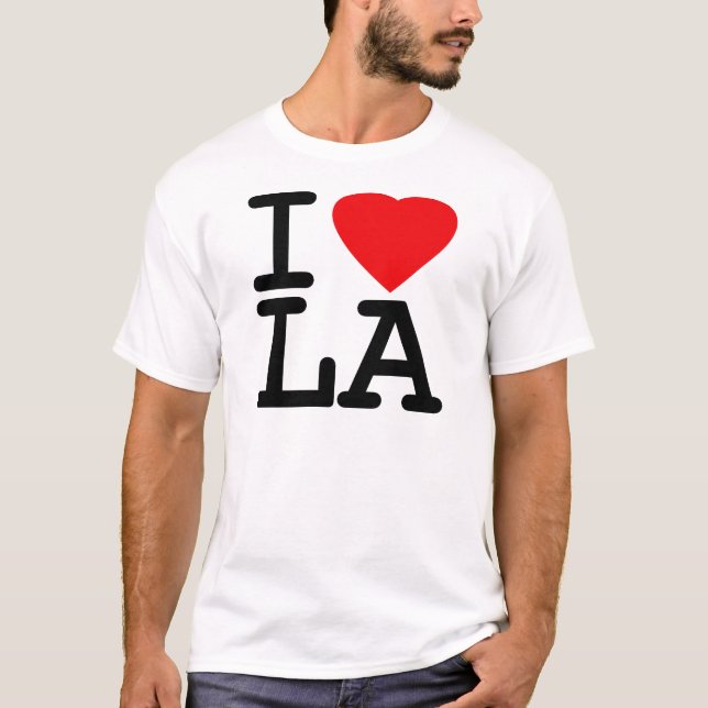 I Liebe-Herz LA T-Shirt (Vorderseite)