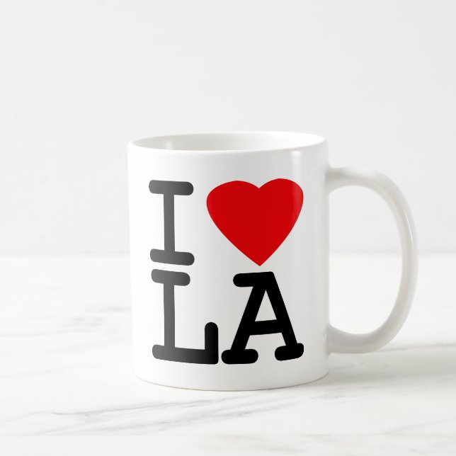 I Liebe-Herz LA Tasse (Rechts)