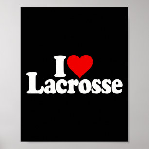 I Liebe Herz Lacrosse Poster