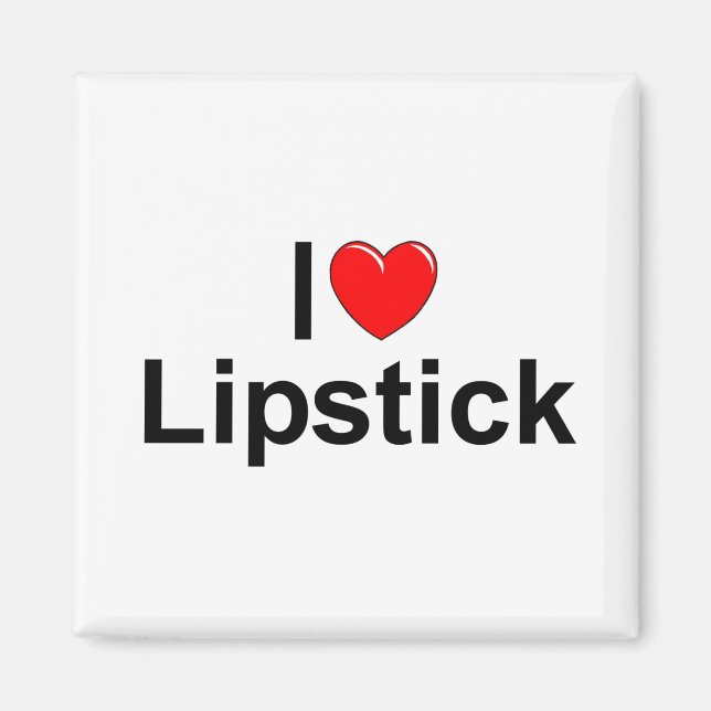 I Liebe (Herz) Lipstick Magnet (Vorne)