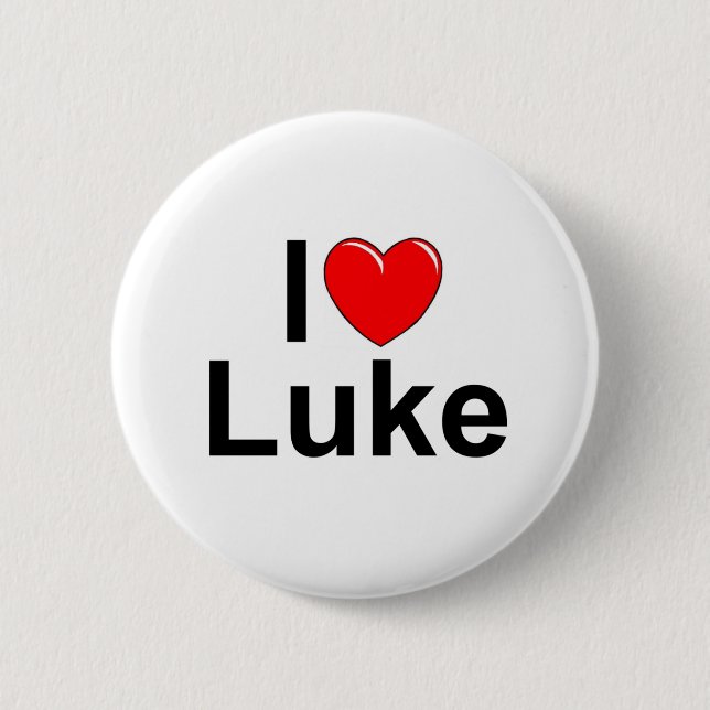 I Liebe (Herz) Luke Button (Vorderseite)