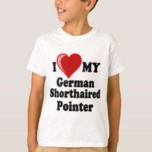 I Liebe (Herz) mein deutscher kurzhaariger T-Shirt