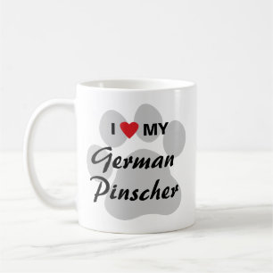I Liebe (Herz) mein deutscher Pinscher Tasse