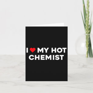 I Liebe (Herz) Mein heißer Chemist Valentine Coupl Karte