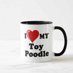 I Liebe (Herz) mein Spielzeug-Pudel-Hund Tasse