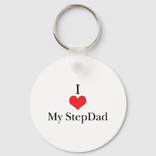 I Liebe (Herz) Mein StepDad Schlüsselanhänger