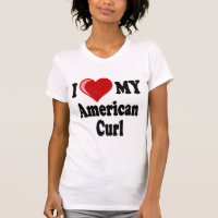 I Liebe (Herz) meine amerikanische Locken-Katze