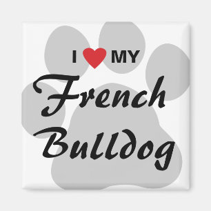 I Liebe (Herz) meine französische Bulldogge Magnet