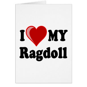 I Liebe (Herz) meine Ragdoll Katze