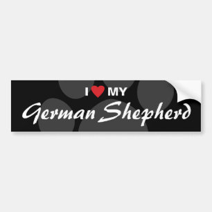 I Liebe (Herz) meine Schäferhund-Zucht Autoaufkleber