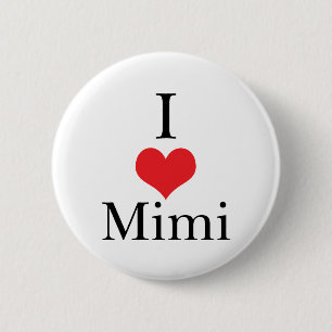 I Liebe (Herz) Mimi Button