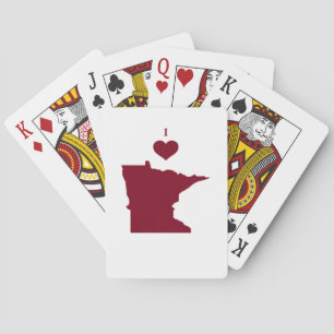 I Liebe (Herz) Minnesota Spielkarten