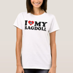 I Liebe (Herz) My Ragdoll T-Shirt
