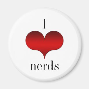 I Liebe (Herz) Nerd Magnet