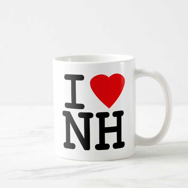 I Liebe-Herz New Hampshire Tasse (Rechts)