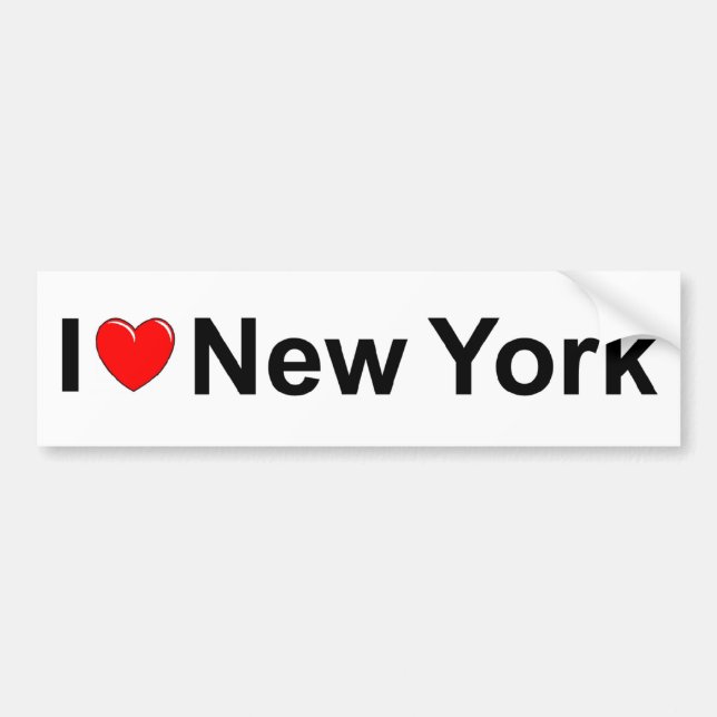 I Liebe-Herz) New York Autoaufkleber (Vorne)