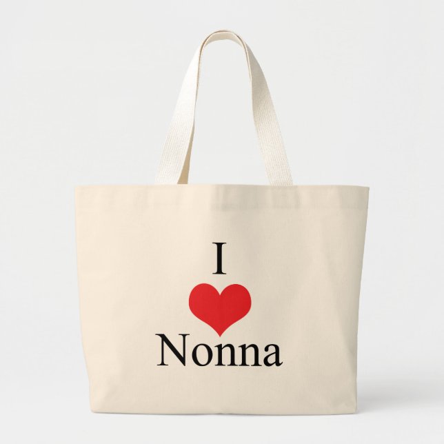 I Liebe (Herz) Nonna Jumbo Stoffbeutel (Vorne)