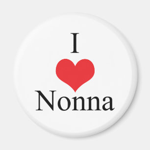 I Liebe (Herz) Nonna Magnet