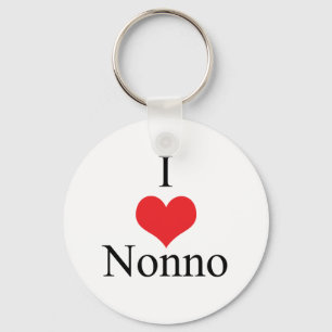 I Liebe (Herz) Nonno Schlüsselanhänger