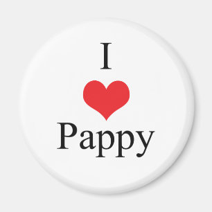 I Liebe (Herz) Pappy Magnet