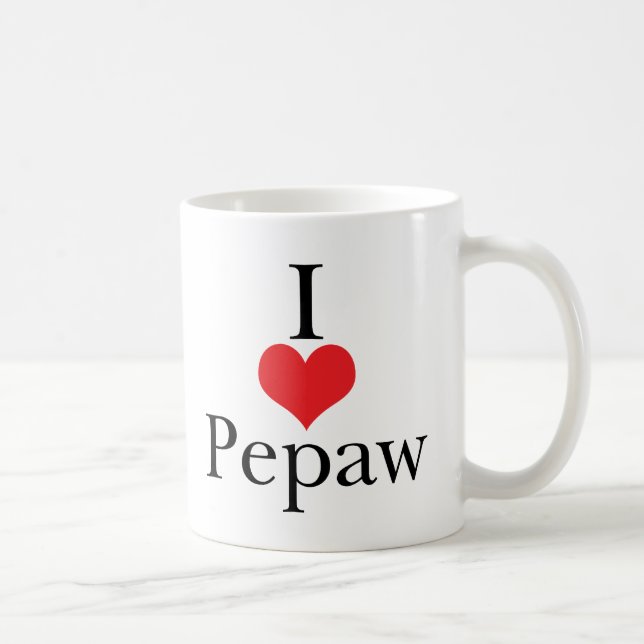 I Liebe (Herz) Pepaw Tasse (Rechts)